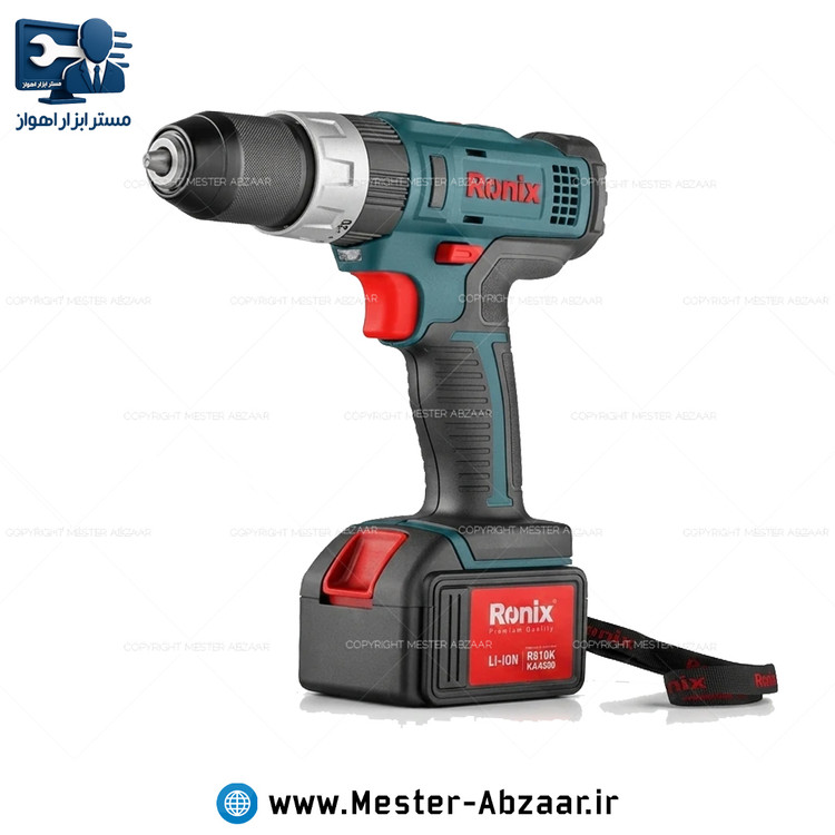 دریل پیچ گوشتی چکشی شارژی 18 ولت رونیکس مدل RONIX 8618