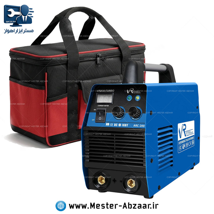 اینورتر جوشکاری 200 آمپر توربو صنعتی دو ولوم با گارانتی ویوارکس جدید آبی مدل VIVAREX VR200-TURBO