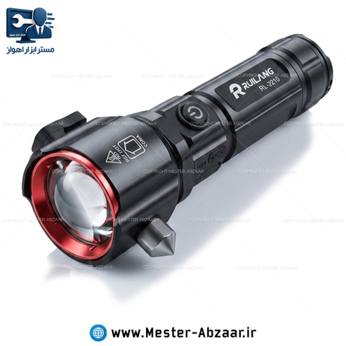 چراغ قوه دستی شارژی چندکاره چکش دار رویلانگ مدل RUILANG RL-2210