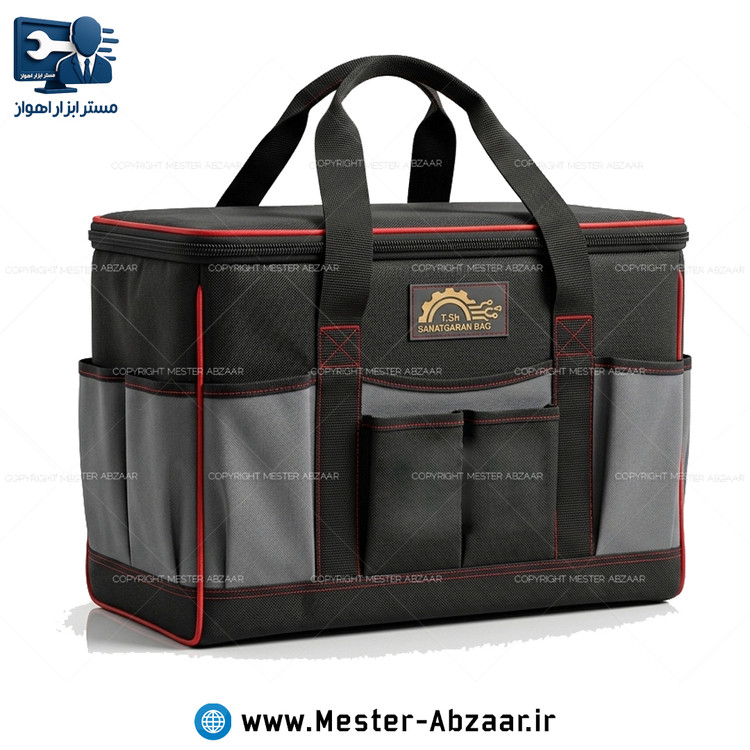کیف ابزار اینورتر سایز متوسط پارچه برزنتی صنعتگران SANARGARAN BAG