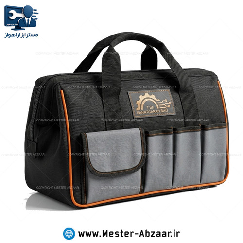 کیف ابزار برزنتی سیمی پلاس کوچک پایه دار مدل صنعتگران بگ SANATGARAN BAG ابزار دستی