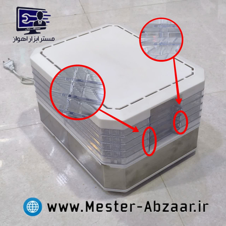 میوه و سبزی خشک کن 5 طبقه 600 وات نیکوا ژاپن {استوک نو} مدل NIKOVA JAPAN NFDH-1011 نیکووا