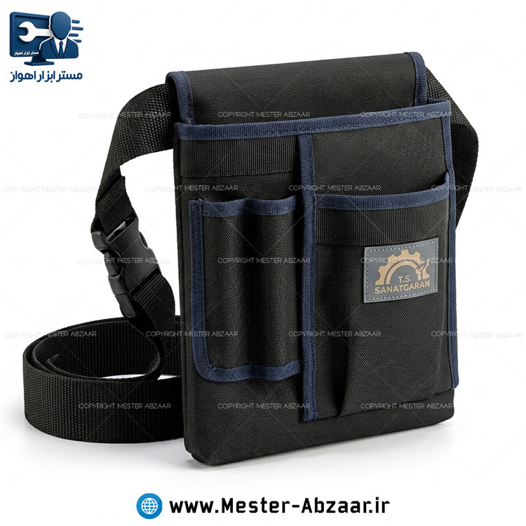 کیف ابزار کمری حرفه ای برزنتی صنعتگران مدل SANATGARAN BAG