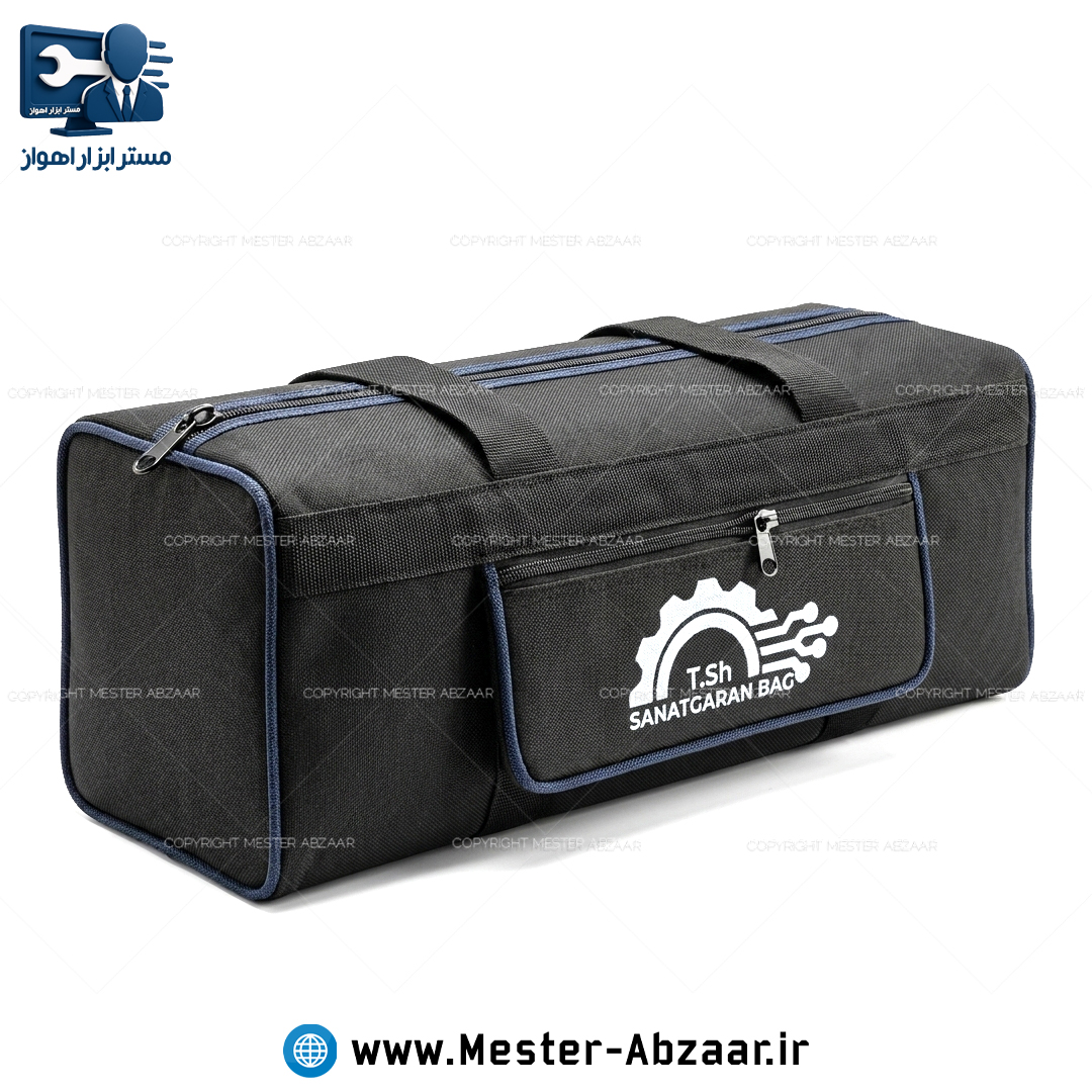 کیف مینی فرز برزنتی بزرگ برند صنعتگران مدل SANARGARAN BAG مینی سنگ جت و ابزار دستی