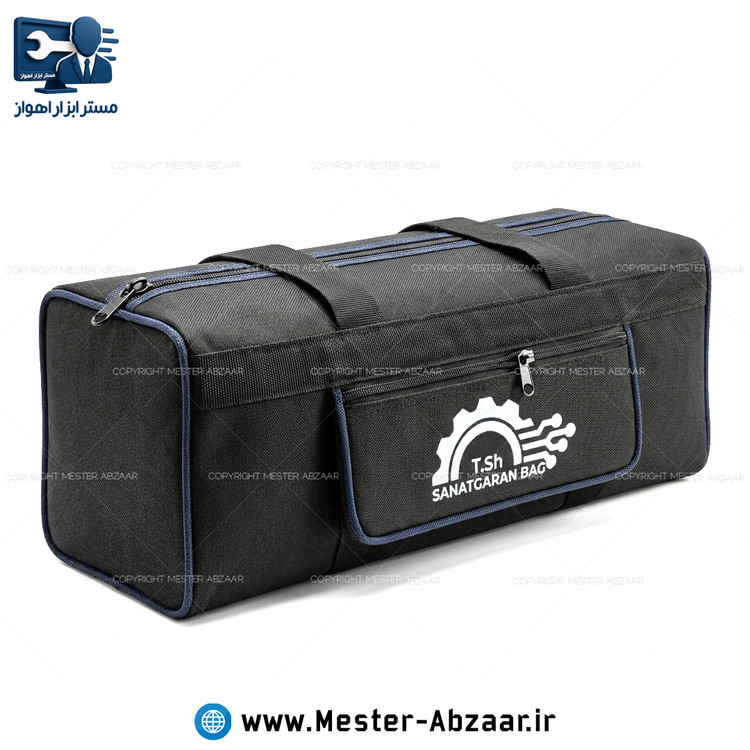 کیف مینی فرز برزنتی بزرگ برند صنعتگران مدل SANARGARAN BAG مینی سنگ جت و ابزار دستی