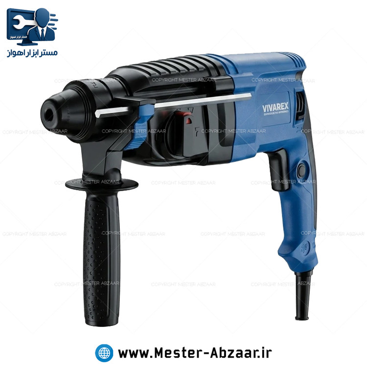 دریل تخریب بتن کن 800 وات سه کاره کیف آبی جدید ویوارکس با گارانتی مدل VIVAREX VR8026-RH سه کیلویی