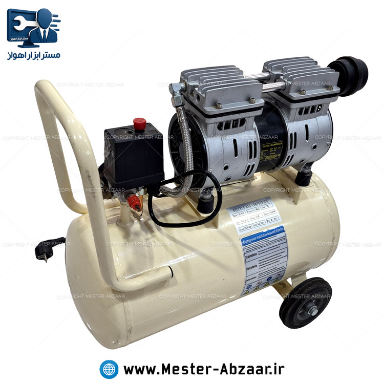 کمپرسور پمپ باد 30 لیتری سایلنت باس دو سیلندر (استوک شرکتی) مدل BOSS BS-900