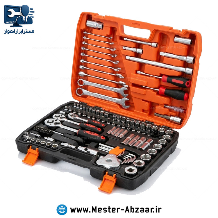 جعبه بکس و بیت 121 پارچه کروم وانادیوم مدل نیو تولز NEW TOOLS 121PCS