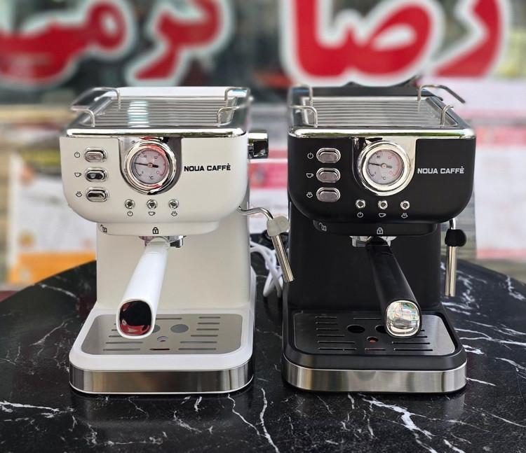 اسپرسو و قهوه ساز 2200 وات طرح نوا کد 183 پمپ 20 بار برند نویا کافه با هواگیری رایگان مدل NOUA CAFFE 1-8-3