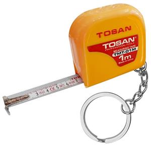 متر یک متری جا کلیدی برند توسن زرد مدل tosan TMT-01M