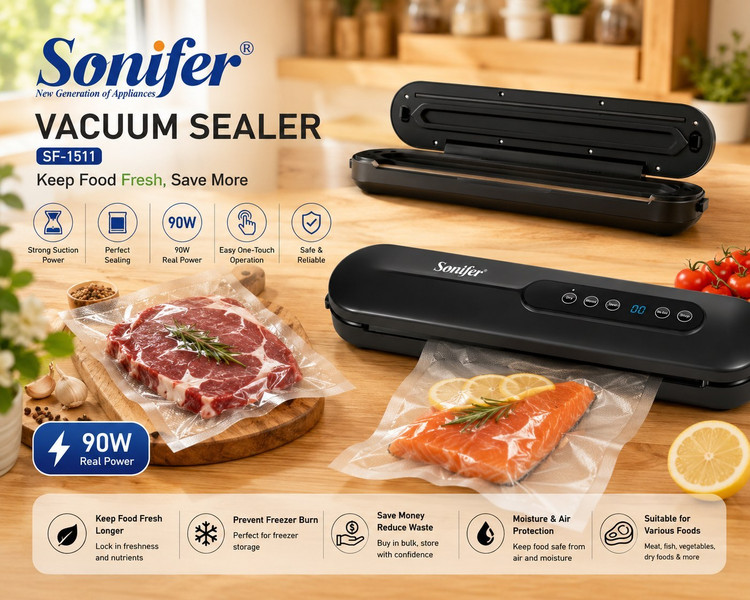 دستگاه وکیوم آشپزخانه دیجیتال سونیفر مدل Sonifer SF-1511