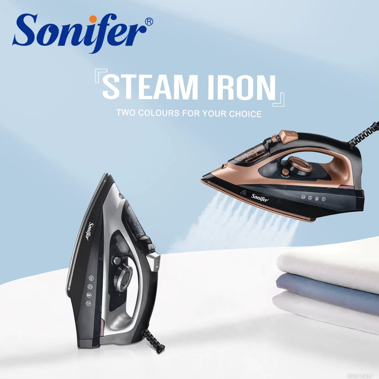 اتو بخار کف سرامیکی 2200 وات برقی خانگی کد 9064 مدل سونیفر Sonifer SF-9064