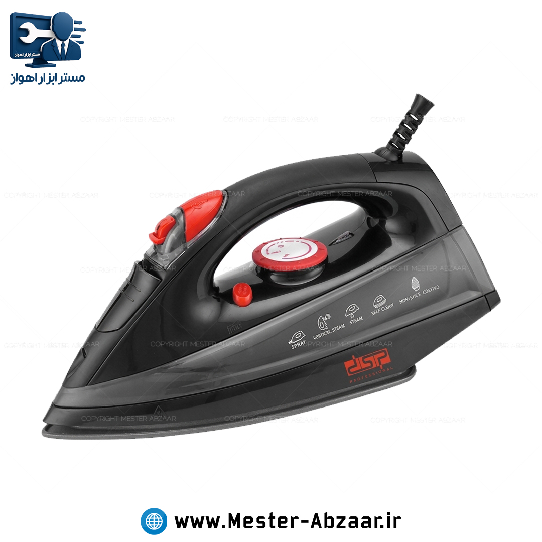اتو بخار کف سرامیکی 2200 وات برقی خانگی کد 1125 مدل دی اس پی DSP KD1125