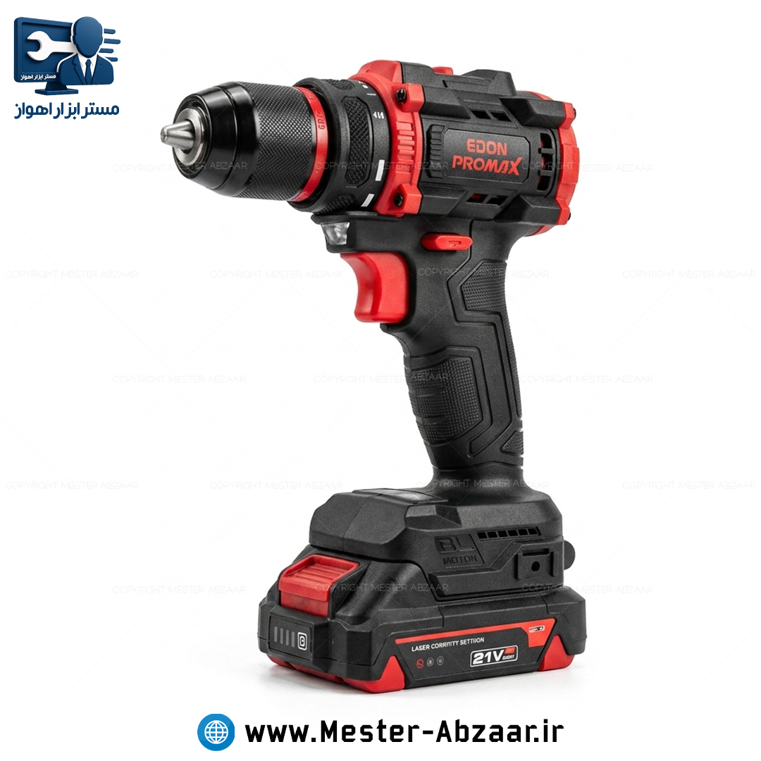 دریل شارژی ۲۱ ولت براشلس ادون پرومکس EDON Promax مدل EPM-21BL