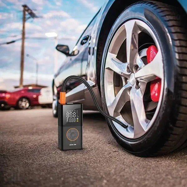 پمپ باد شارژی قطع کن اتوماتیک خودرو برند گرین لاین مدل Green Lion GTI-01