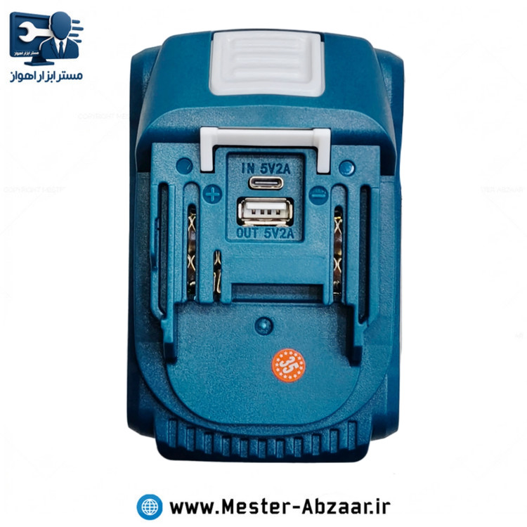 باتری شارژی چند کاره (پاوربانک چراغقوه) 18 ولت 10 سلولی لیتیوم یون 18V LI-LON