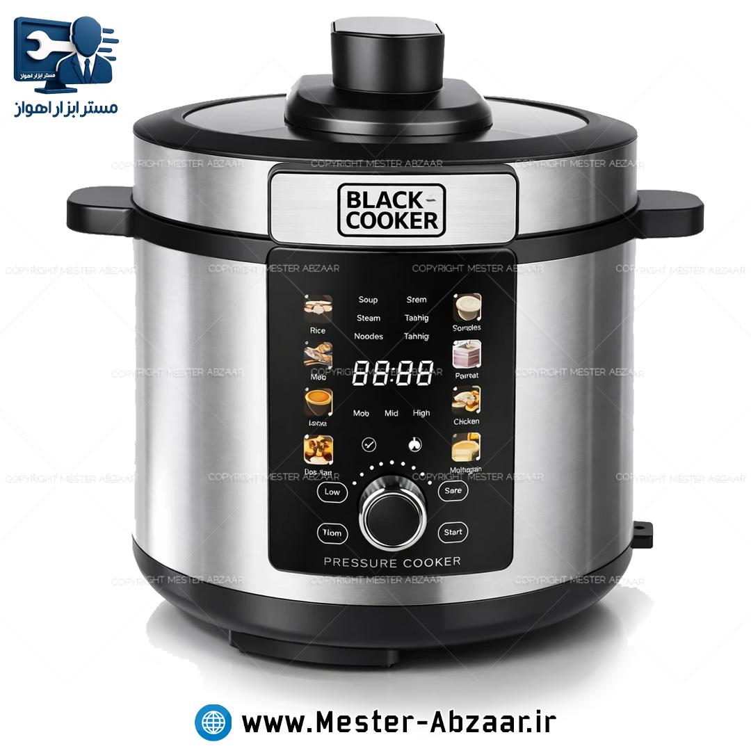 پلوپز و زود پز برقی 1000 وات چند کاره بلک کوکر مدل BLACK COOKER pro bc-pc222 پرو